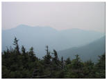 Hazy silhouette of Algonquin, Iroquois from Street Mountain