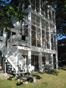 The house seen from the back