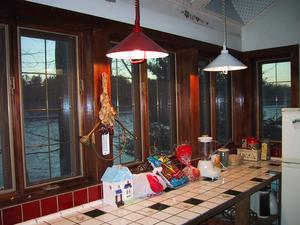 View out the kitchen windows