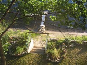 View of river frontage from third floor porch