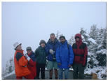 Whiteout on top of Big Slide