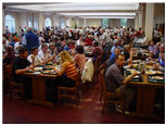 Packed cafeteria