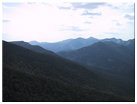 Looking west at Sawteeth Mtn, Mt. Haystack, Little Haystack, Mt. Marcy, Basin Mtn, Mt. Skylight, Allen Mtn, Mt. Colvin